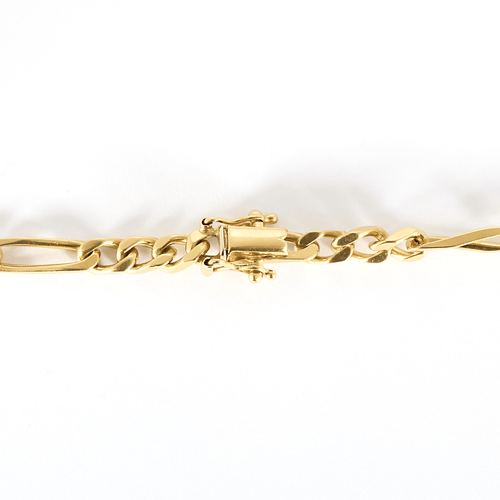 Collier Collier en Or jaune maille figaro, rubis, saphir, émeraudes et diamants 58 Facettes DV19118-2