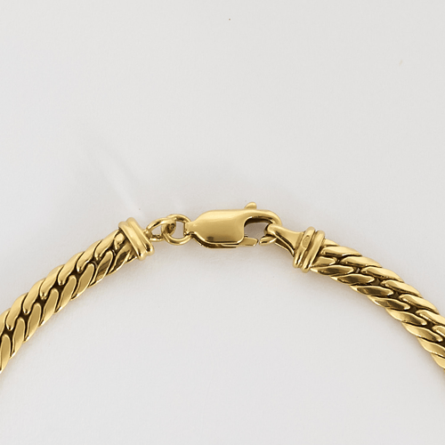 Collier Élégant collier en or jaune, or blanc et diamants : 0,30 carat 58 Facettes DV36088-2