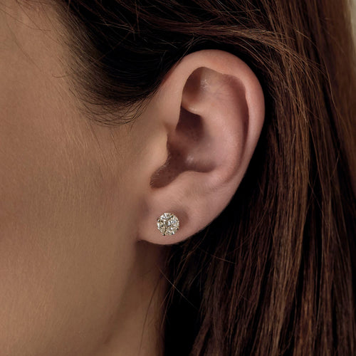 Boucles d'oreilles Boucles d'oreilles en Or blanc 18k (750 millièmes) et diamants 58 Facettes DV35312-1