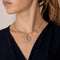 Collier Collier en or blanc, pendentif étoile de David, diamants : 1,60 carat 58 Facettes DV36493-1