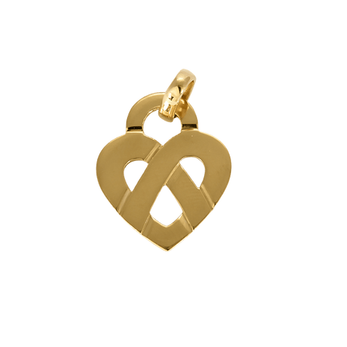 Pendentif POIRAY - Coeur légende - Moyen Modèle-  Pendentif en or jaune 58 Facettes DV35744-1