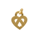Pendentif POIRAY - Coeur légende - Moyen Modèle-  Pendentif en or jaune 58 Facettes DV35744-1