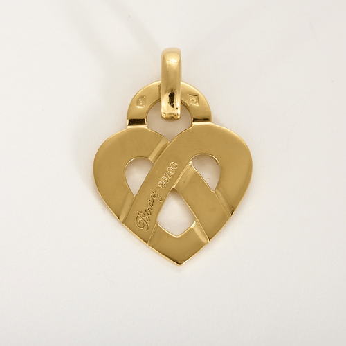 Pendentif POIRAY - Coeur légende - Moyen Modèle-  Pendentif en or jaune 58 Facettes DV35744-1