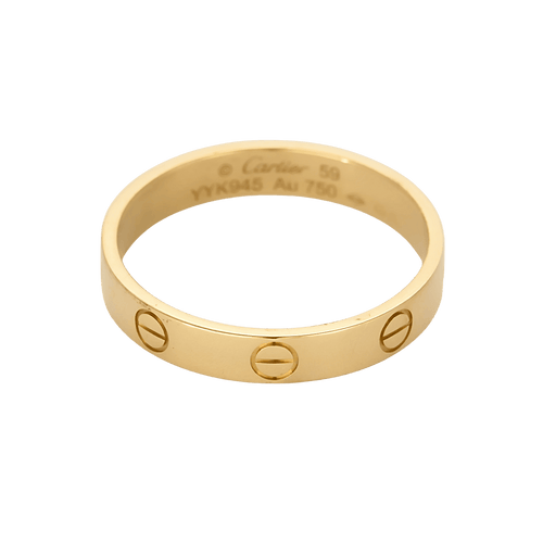 Bague 59 CARTIER - Love - Petite modèle - Alliance en or jaune 58 Facettes DV35982-1