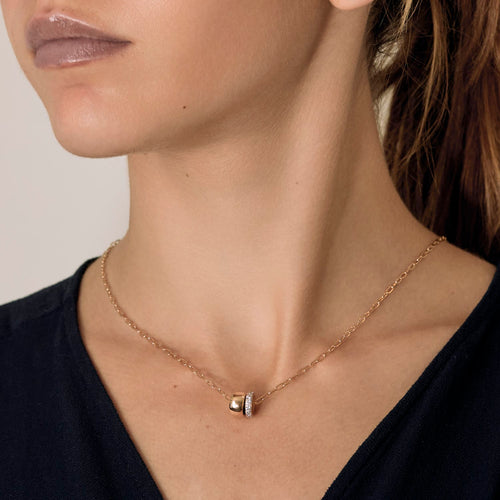 Collier Pomellato - Iconica - Collier en or rose et diamants : 0,30 carat 58 Facettes DV0184-27
