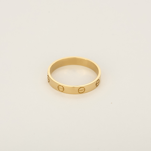 Bague 59 CARTIER - Love - Petite modèle - Alliance en or jaune 58 Facettes DV35982-1