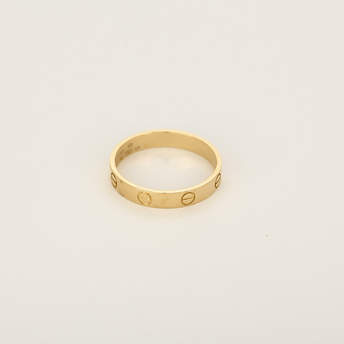 Bague 59 CARTIER - Love - Petite modèle - Alliance en or jaune 58 Facettes DV35982-1