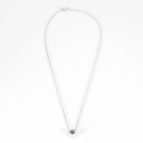 Collier GEMMYO - Gemmyorama- Collier en or blanc et aigue-marine 58 Facettes DV36080-3