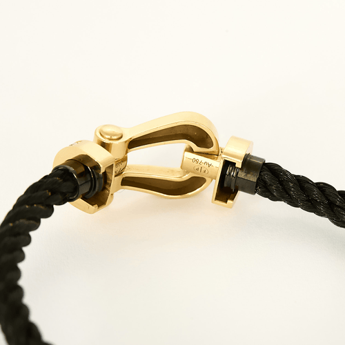 Bracelet FRED - Force 10 - Grand modèle - Bracelet en or jaune et diamants : 0,24 carat 58 Facettes DV31019-4