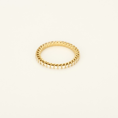 Bague 50 Zeina - Ysee - Alliance en or jaune et diamants : 0,70 carat 58 Facettes DV34476-1