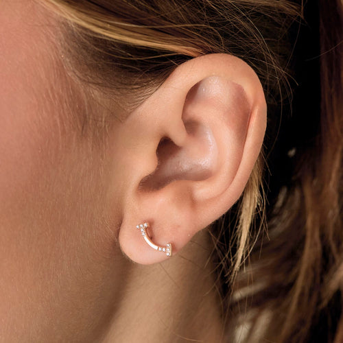 Boucles d'oreilles TIFFANY AN CO - Smile - Boucles d'oreilles en or rose et diamant 58 Facettes DV20419-9
