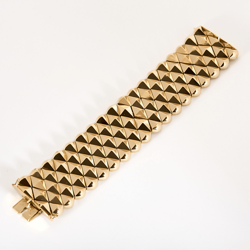 Bracelet Bracelet ruban en or jaune 58 Facettes DV31355-2