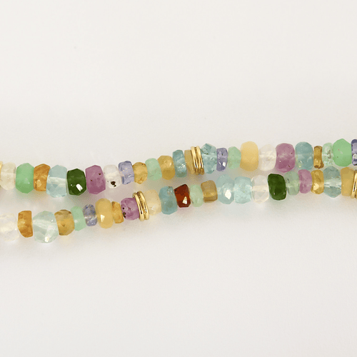 Collier Mellerio - Collier Lien Pierres L - Collier en or jaune et plusieurs perles en pierres fines. 58 Facettes DV23308-15