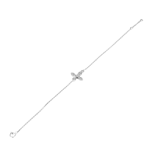 Bracelet Akillis - Bracelet en or blanc et diamants : 0,18 carat 58 Facettes DV0054-2