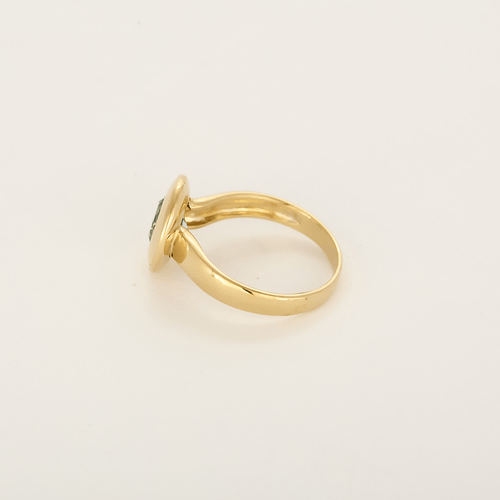 Bague 54 Bague en Or jaune 18k (750 millièmes) et Topaze bleue 58 Facettes DV33985-15
