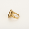 Bague 54 Bague en or jaune, pièce de 10 francs en or, Napoléon III 58 Facettes DV36505-1