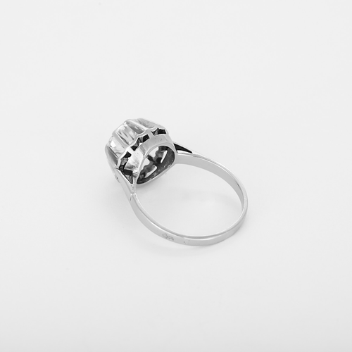 Bague 58 Bague solitaire platine et or gris diamant taille ancienne 1.95 carat 58 Facettes DV36493-2