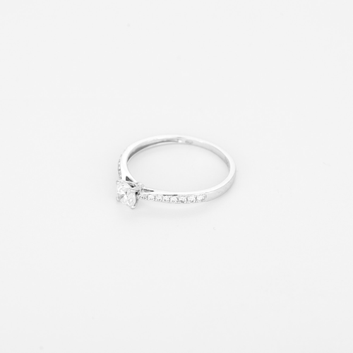 Bague 51 Bague Solitaire en or blanc, diamants : 0,35 carat 58 Facettes DV34828-11