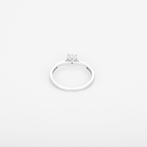 Bague 51 Bague Solitaire en or blanc, diamants : 0,35 carat 58 Facettes DV34828-11