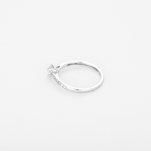 Bague 51 Bague Solitaire en or blanc, diamants : 0,35 carat 58 Facettes DV34828-11
