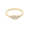 Bague 52 Fine bague en or jaune, or blanc et diamants : 0,09 carat 58 Facettes DV35410-14