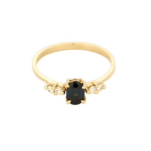 Bague 55 Bague en Or jaune 18k (750 millièmes) et Saphir 58 Facettes DV35410-5