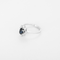Bague 49.5 Bague de style marguerite en or blanc, saphir : 0,60 carat et diamants : 0,30 carat 58 Facettes DV35410-2