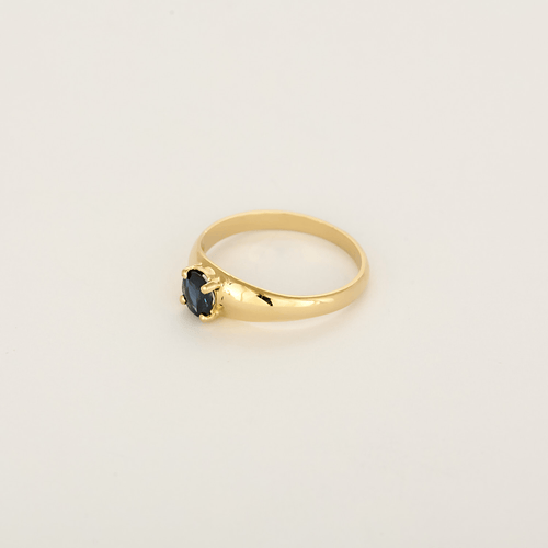 Bague 51 Bague en Or jaune 18k (750 millièmes) et Saphir 58 Facettes DV35410-9
