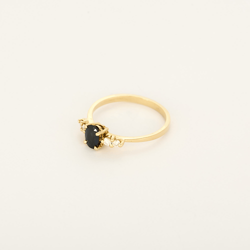 Bague 55 Bague en Or jaune 18k (750 millièmes) et Saphir 58 Facettes DV35410-5