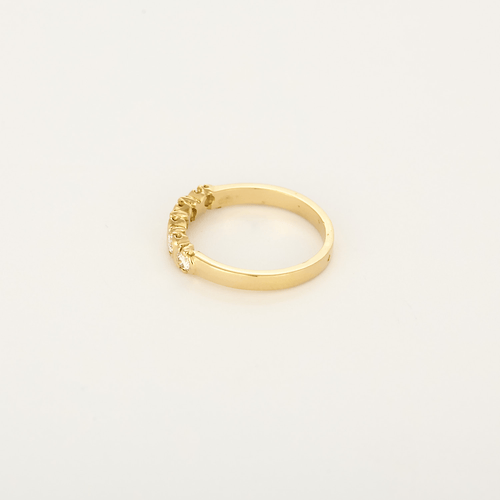 Bague 50 Demie Alliance en Or jaune et diamants 58 Facettes DV35410-8