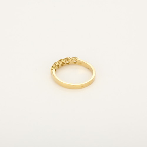 Bague 50 Demie Alliance en Or jaune et diamants 58 Facettes DV35410-8