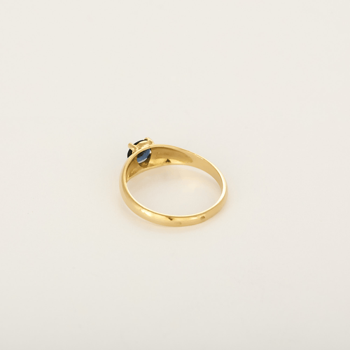 Bague 51 Bague en Or jaune 18k (750 millièmes) et Saphir 58 Facettes DV35410-9