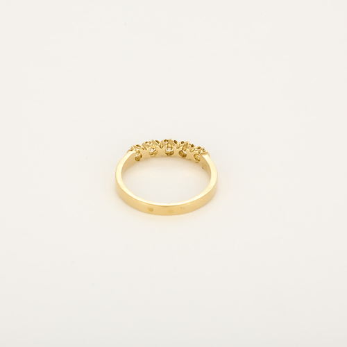 Bague 50 Demie Alliance en Or jaune et diamants 58 Facettes DV35410-8