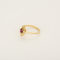 Bague 51 Bague marquise en or jaune, rubis et diamants 58 Facettes DV35410-4