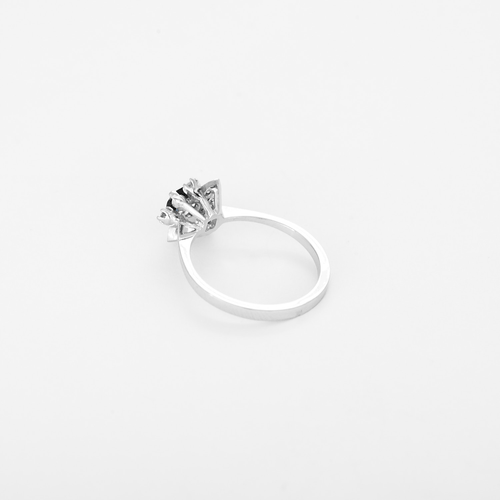 Bague 50 Bague en Or blanc 18k (750 millièmes) et Saphir 58 Facettes DV35410-12