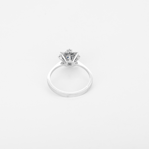 Bague 50 Bague en Or blanc 18k (750 millièmes) et Saphir 58 Facettes DV35410-12