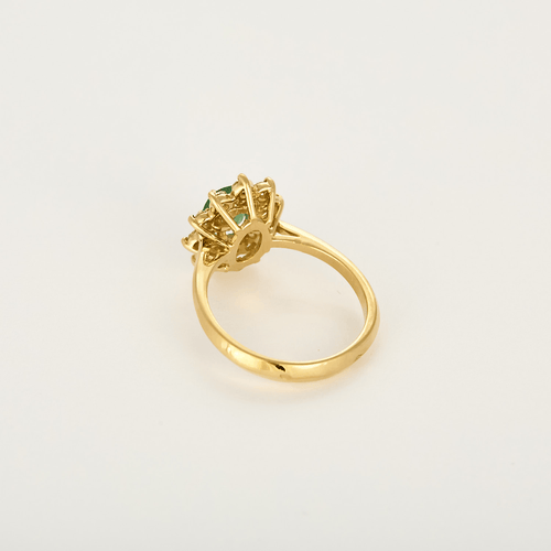 Bague en Or jaune 18k (750 millièmes) et Emeraude 58 Facettes DV36642-2