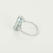 Bague en or blanc, aigue-marine : 3,30 carats et diamants : 0,18 carat 58 Facettes DV36260-1