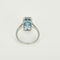 Bague en or blanc, aigue-marine : 3,30 carats et diamants : 0,18 carat 58 Facettes DV36260-1