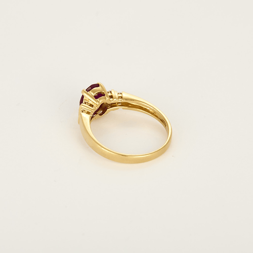 DIDIER GUERIN - Bague en or jaune, rubis et diamants 58 Facettes DV0050-5