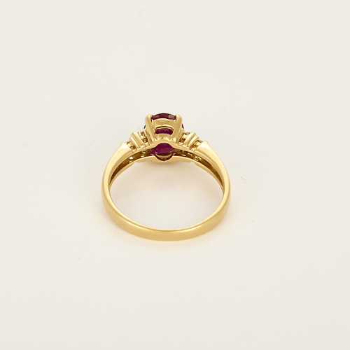 DIDIER GUERIN - Bague en or jaune, rubis et diamants 58 Facettes DV0050-5