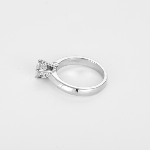 Bague solitaire en Or blanc 14k (585 millièmes) et Diamant 1 carat environ 58 Facettes DV32677-4