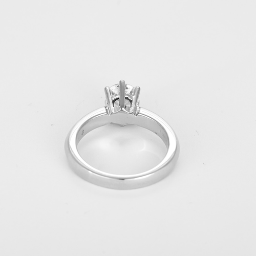 Bague solitaire en Or blanc 14k (585 millièmes) et Diamant 1 carat environ 58 Facettes DV32677-4