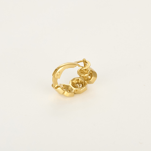 Boucles d'oreilles en or jaune et diamants : 1,50 carat 58 Facettes DV36260-7