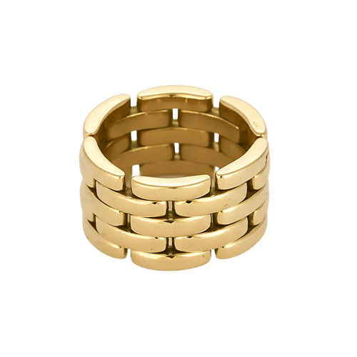 Cartier - Maille Panthère - 5 rangs - Bague en or jaune 58 Facettes DV23308-8