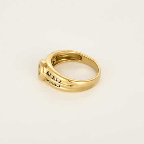 Bague en or jaune et diamants : 0,36 carat 58 Facettes DV35645-2