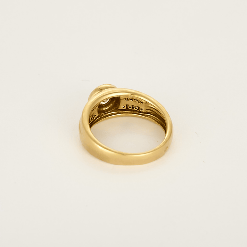 Bague en or jaune et diamants : 0,36 carat 58 Facettes DV35645-2