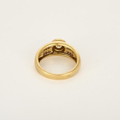 Bague en or jaune et diamants : 0,36 carat 58 Facettes DV35645-2