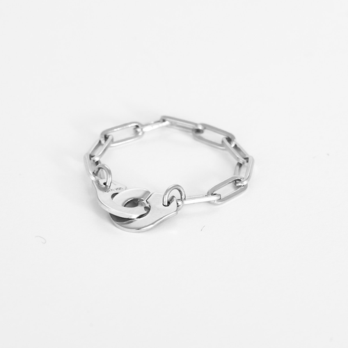 DINH VAN - Menottes R7 - Bague souple en or blanc 58 Facettes DV36241-2