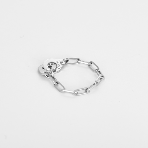 DINH VAN - Menottes R7 - Bague souple en or blanc 58 Facettes DV36241-2